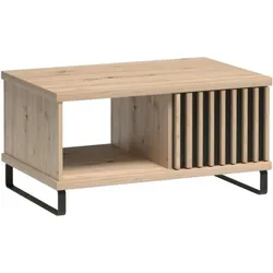 COUCHTISCH Caya mit Metallbeinen, 90x60 cm, Eiche Artisan
