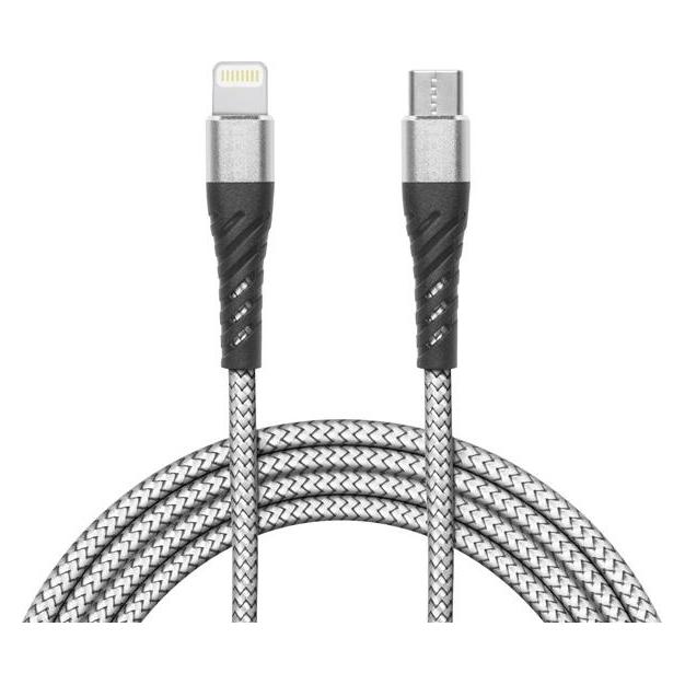 Delight kábel - iPhone Lightning - Type-C 2A, 1m, szürke (1 m) (TBKDELIGHT554341)