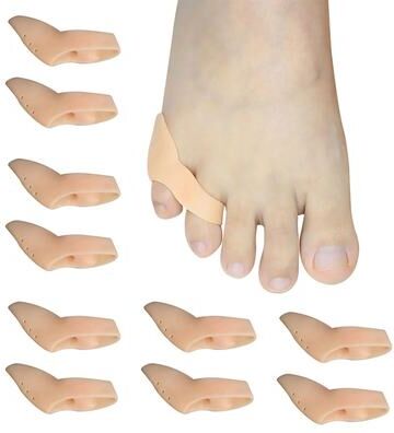 Uplifted Goods Gel Pinky Toe Separator And Protector Set beige 10pcs