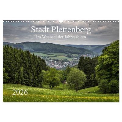 Stadt Plettenberg (Wandkalender 2026 DIN A3 quer), CALVENDO Monatskalender