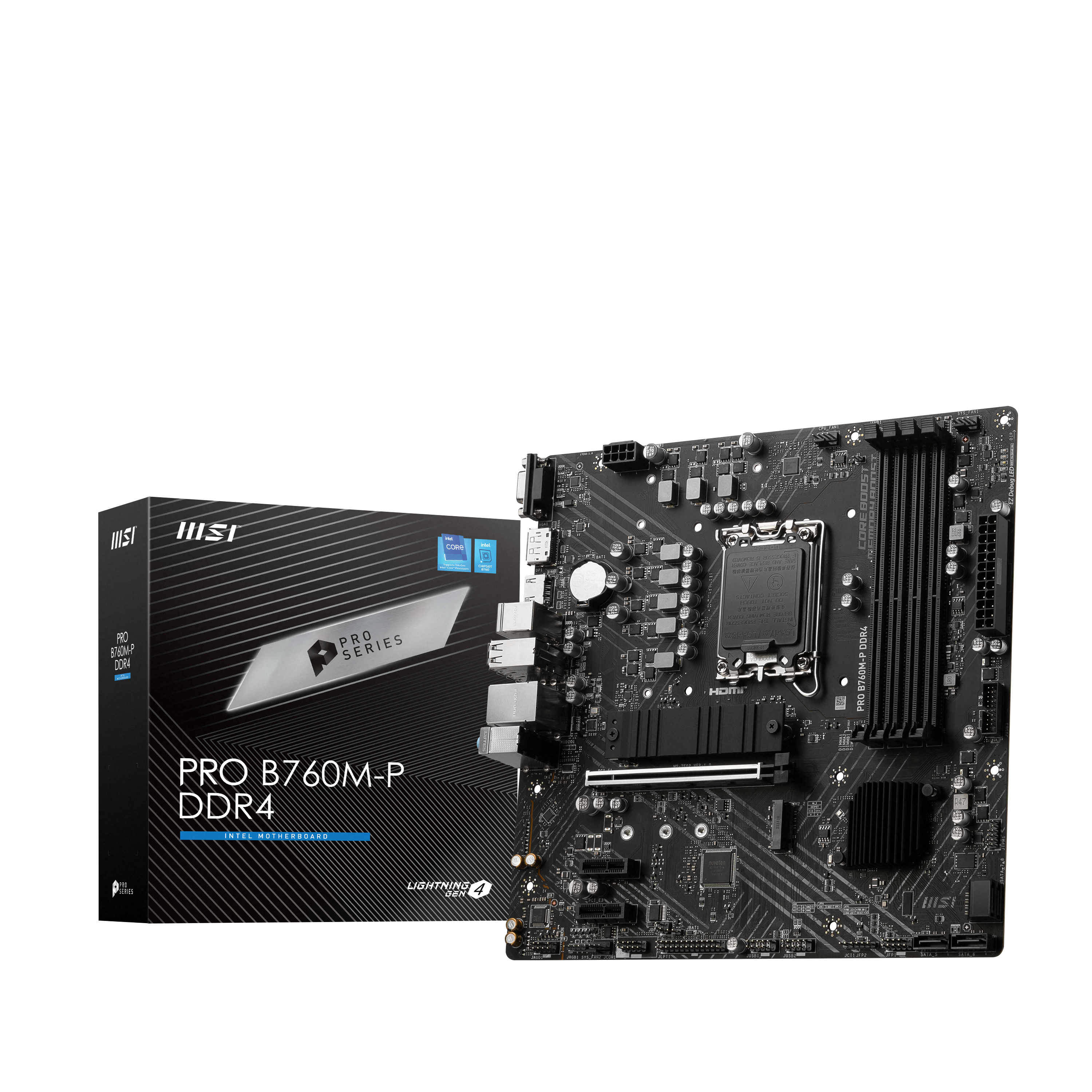 MSI PRO B760M-P DDR4 ATX Mainboard - Sockel 1700