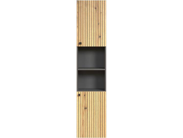 Hochschrank Garfield anthrazit Holzwerkstoff B 40 T 186 H 31 cm - Hochschrank