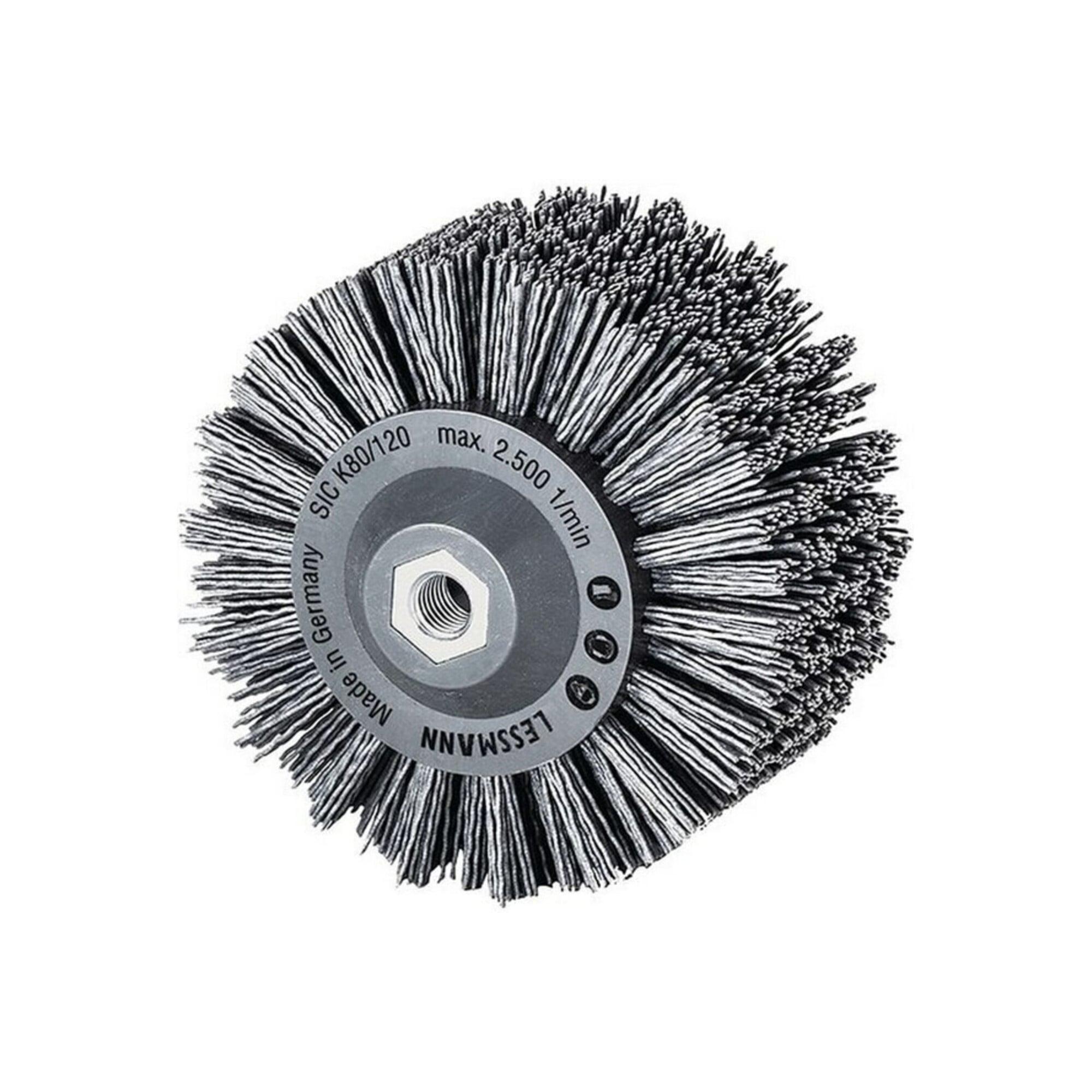 Rundbürste D.140mm M14 SiC Schleifborsten K.80 60mm 2500min-¹ LESSMANN (402880)