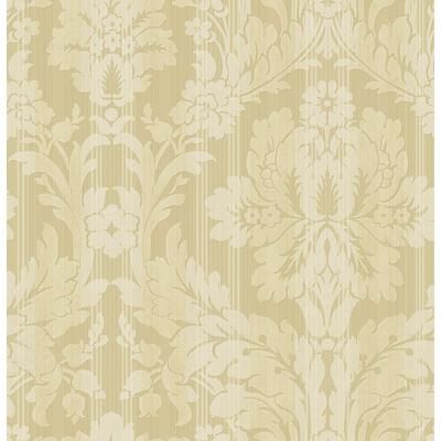 Seabrook Designs Sevda Striped Damask Unpasted Wallpaper