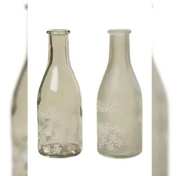 Vase Blumenvase Blumen Frühling Frühlingsboten Glas klar/Milchglas