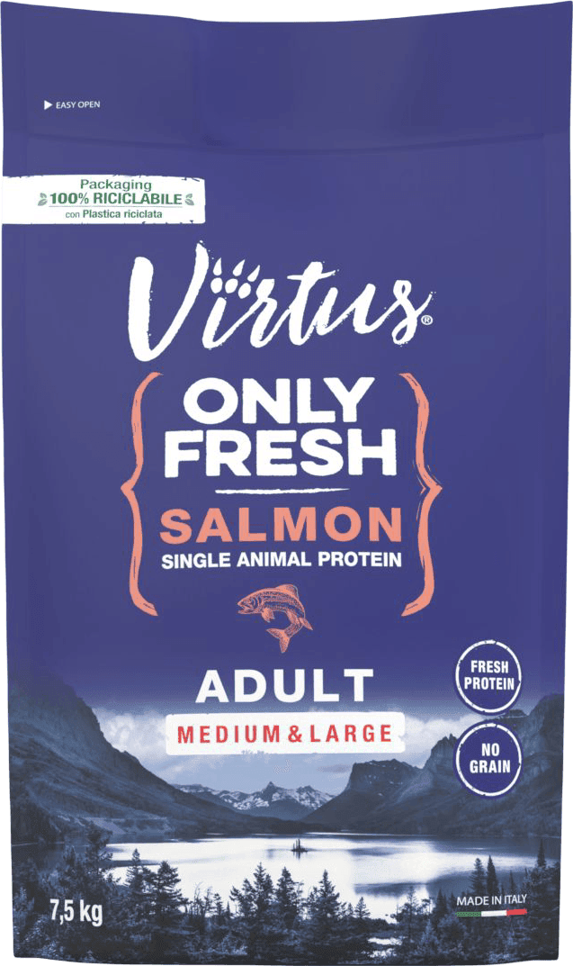 Virtus Dog Only Fresh Adult Salmone 7.5KG