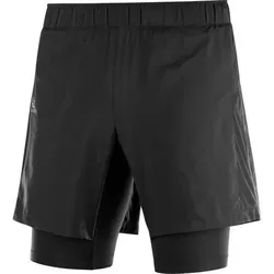 SALOMON Herren Shorts AGILE TWINSKIN SHORT M, Größe S in Schwarz Schwarz