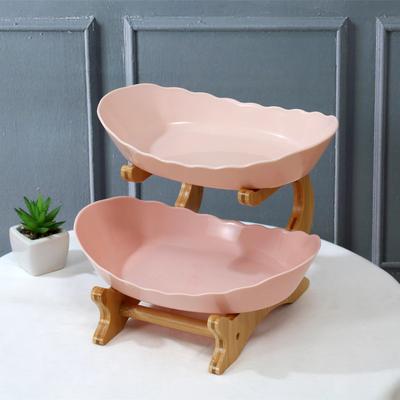 Inspired Finds Modern Multi Layer Fruit And Snack Serving Plate For Home pink2tiers