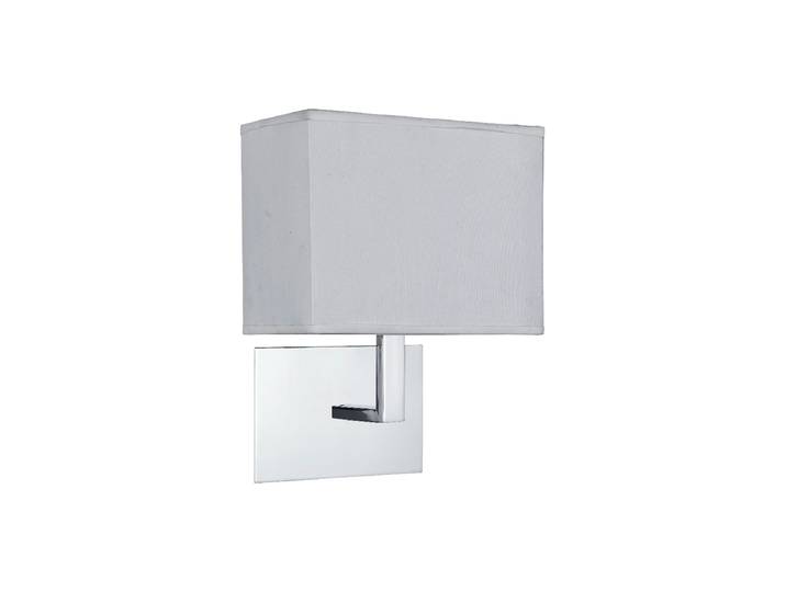 Elegante Wandlampe „Hotel“ Silber, Weiss Searchlight