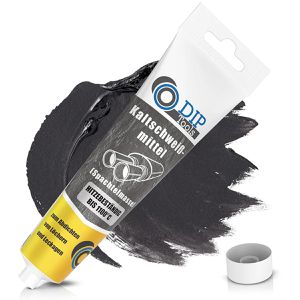 DIP-Tools Spachtelmasse 6193, Kaltschweißmittel, grau, Universalspachtel, für Innen & Außen, 100g
