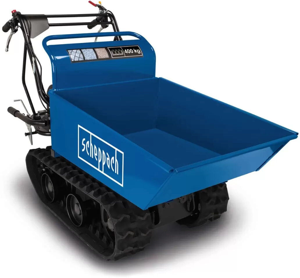 Scheppach DP4500 Motocarriola dumper a cingoli, portata 400kg