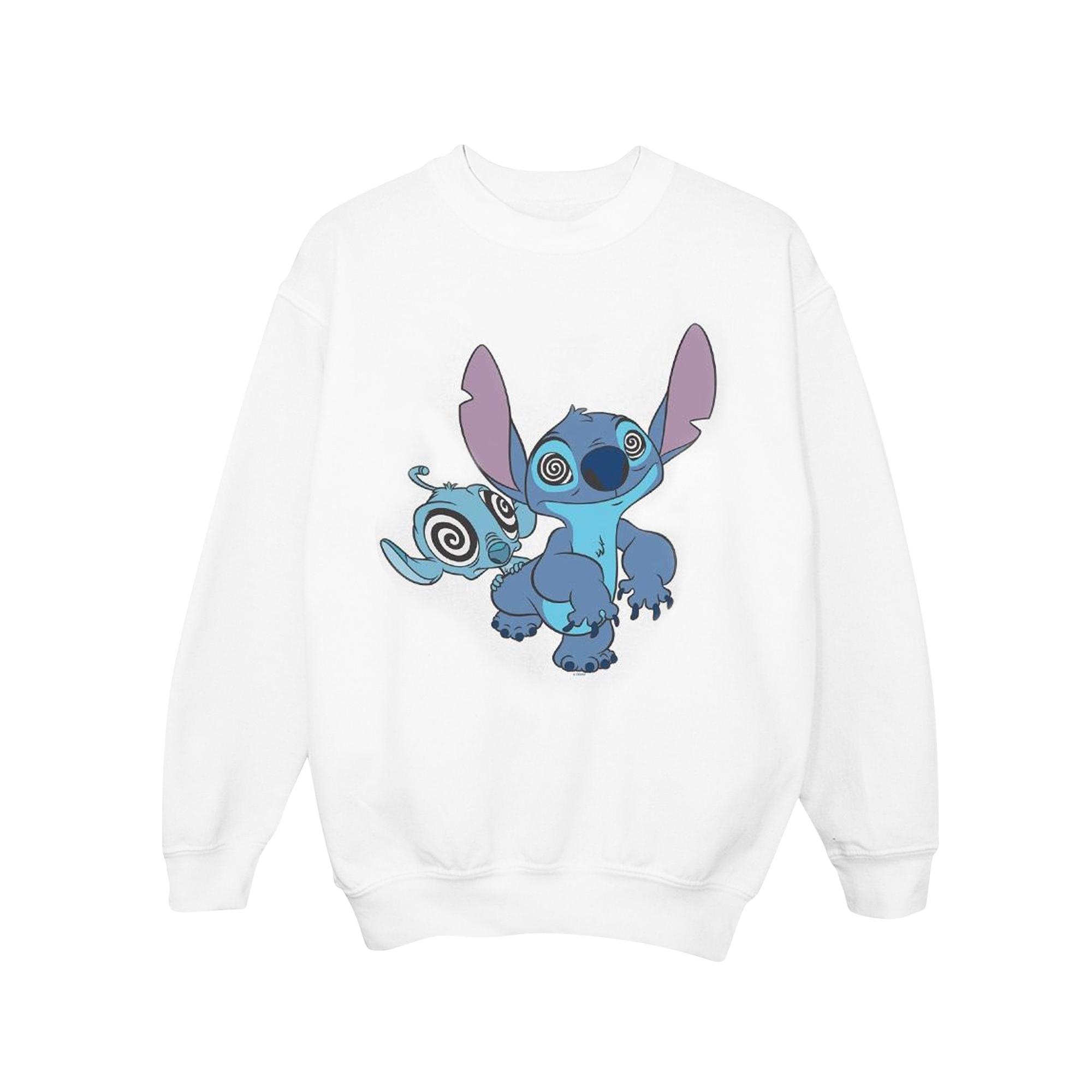 Disney Meisjes Lilo And Stitch Hypnotized Sweatshirt (Wit)