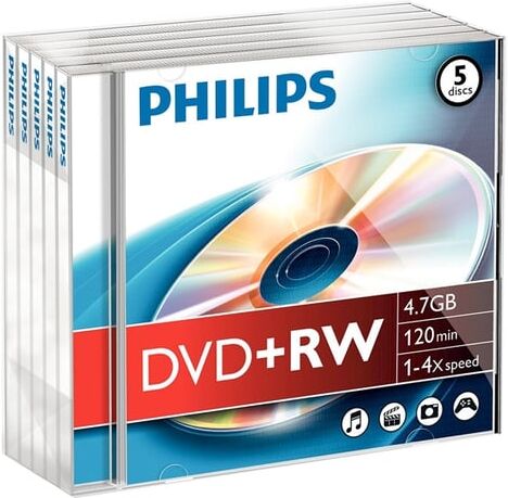Philips DVD+RW   5 unidades