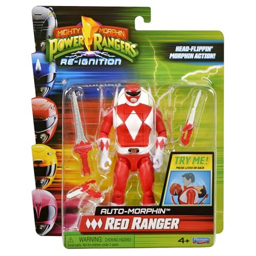 Mighty Morphin Power Rangers Red Ranger actiefiguur, Rood