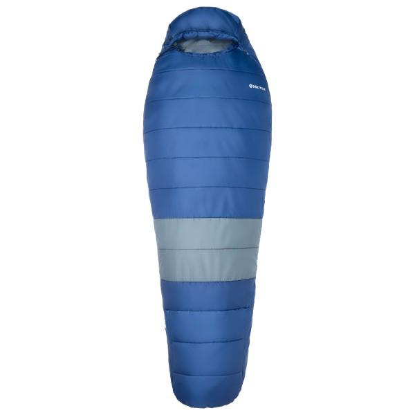 Marmot - Trestles Elite Eco 20 - Kunstfaserschlafsack Gr 183 cm - Regular Zip: Left Blau/ Steel Onyx