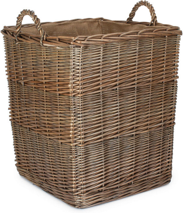 Brambly Cottage Willow Direct Ltd Wicker Decorative Basket Antique Wash 147.45/64cm H x 48cm W x 48cm D