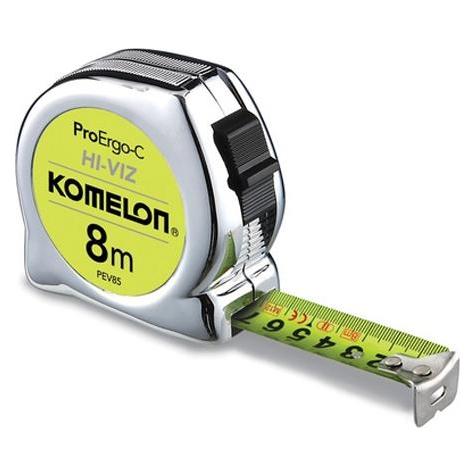 Komelon Massband 8m (PEV85), ProErgo-C HI-VIZ, reflektierend (8 m) (PEV85)