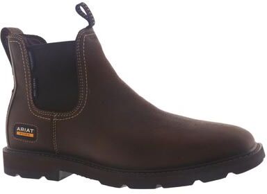 Ariat Groundbreaker Chelsea Sq Toe H20 ST - Mens 10 Brown Boot D