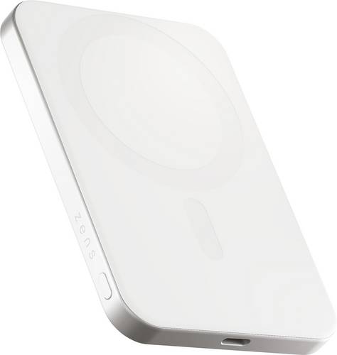 ZENS ZEPP05W/00 Powerbank 5000 mAh Qi Wireless Charging Li-Ion USB Weiß