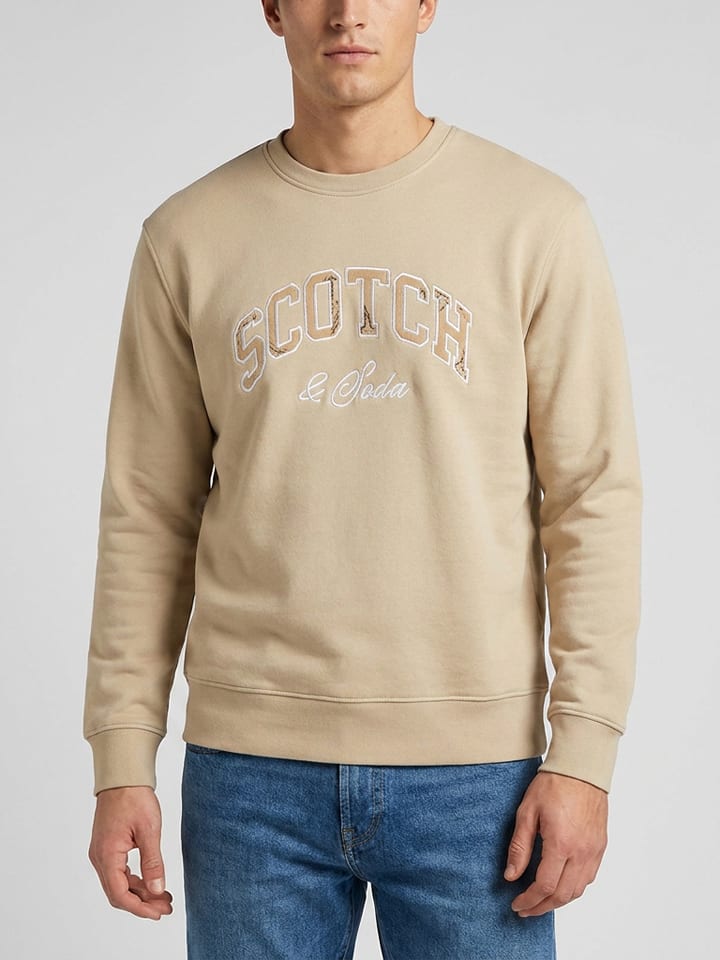Scotch & Soda Sweatshirt in Beige - XL