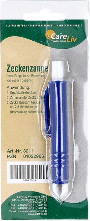 Careliv Produkte Zeckenzange Kunststoff