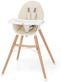 Costway Baby High Chair with Dishwasher Safe Tray-Beige