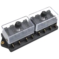 ProPlus 343108 Verteilerdose Verteilerblock 8 fach mit Halter für 8 Flachsicherungen