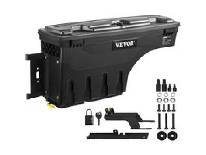 VEVOR Lkw-Ladeflächen-Aufbewahrungsbox, Abschließbarer Koffer, 25 L ABS-Radkasten-Werkzeugkasten, Wasserdicht & Langlebig, Kompatibel mit Ford F-150 2015–2021, Fahrerseite (links)