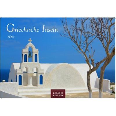 Griechische Inseln Kalender 2027 – Wandkalender | Fotokalender Griechenland 35x50cm - Faszinierende Bilder mit ikonischen Motiven Meer, Strand, Sonne