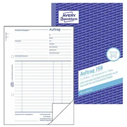 AVERY Zweckform Formularbücher Auftrag DIN A5 2x 50 Seiten