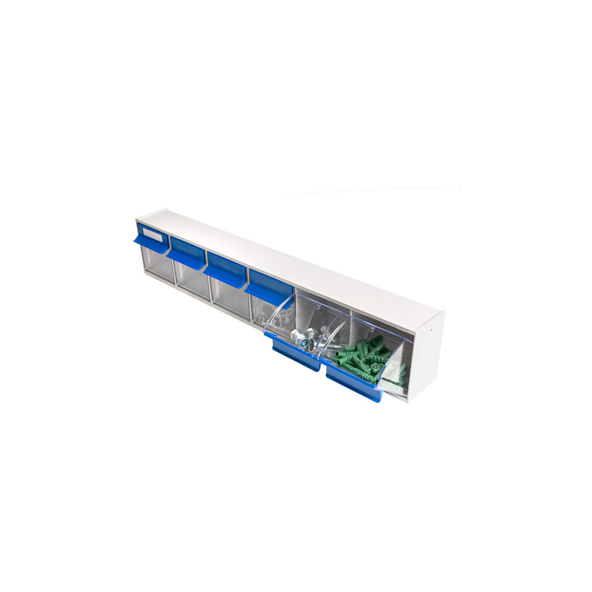 Hünersdorff MultiStore Riegel Nr. 6 schlagfester Kunststoff lichtgrau B601xT112,5xH94mm (460301)