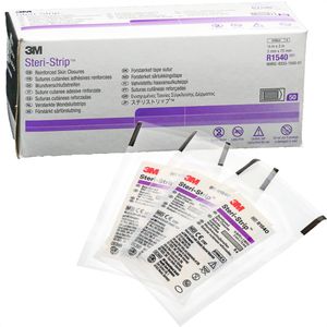 3M Wundnahtstreifen Steri-Strip R1540 steril, 250 Streifen, sensitiv, atmungsaktiv, 3 x 75mm