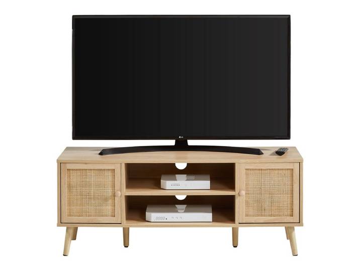 Meuble TV 2P BEA Imitation chêne