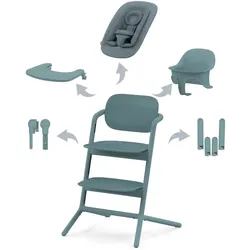 Cybex Lemo 2.0 Hochstuhl 4in1 Set mit Neugeborenenset, Farbe: All White