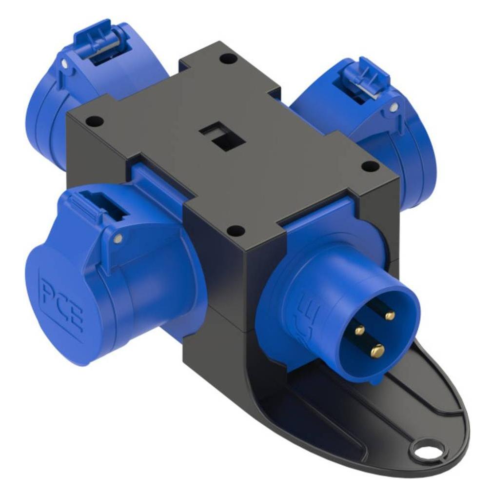 PCE CEE Stromverteiler (3x, CEE 16/3) (9430401)