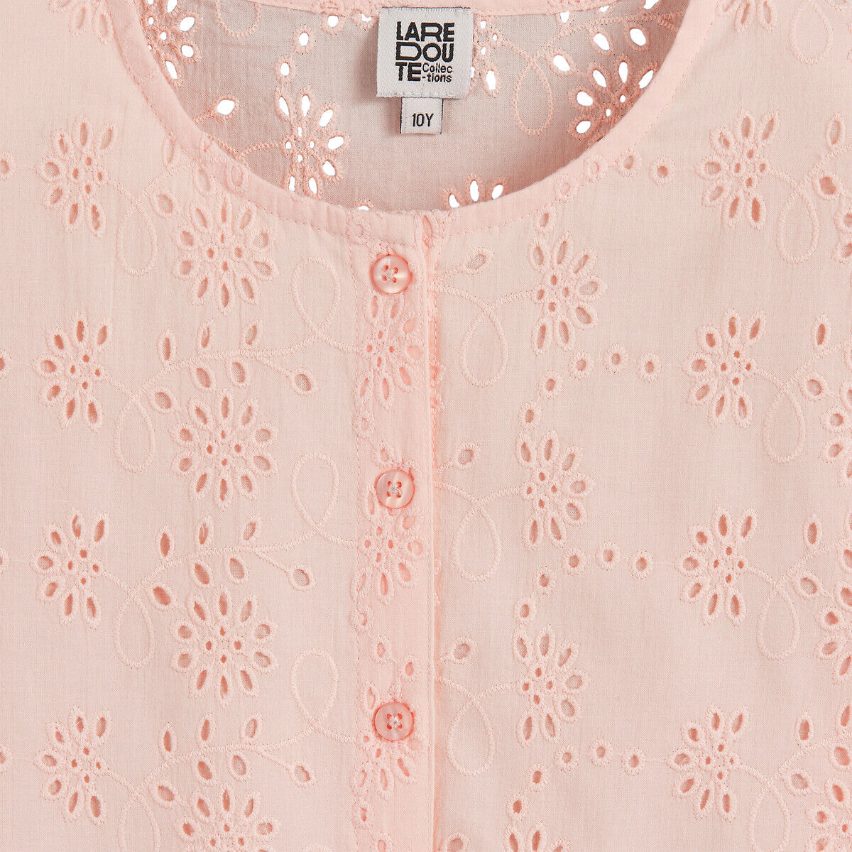 LA REDOUTE COLLECTIONS Blouse manches courtes en broderie anglaise