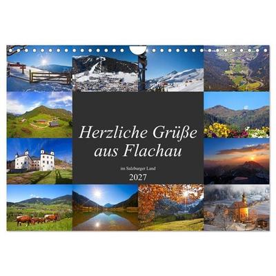 Herzliche Grüße aus Flachau (Wandkalender 2027 DIN A4 quer), CALVENDO Monatskalender