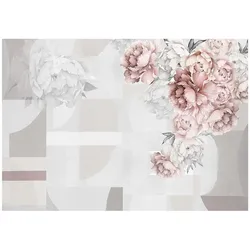 FOTOTAPETE Blumen 3D Grau 368x254 cm