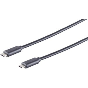 S-Conn USB-Kabel 77140-1.5 USB-C 3.1, 1,5 m, Anschlusskabel, C Stecker / C Stecker