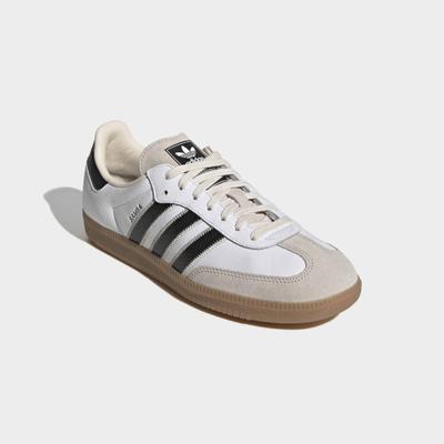 Sneaker ADIDAS ORIGINALS "SAMBA OG", Herren, Gr. 44, beige (ftwwht, cschwarz, gum4), Leder, Schuhe Sneaker