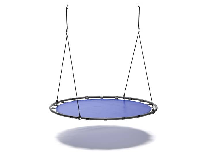 Nestschaukel rund 120 cm blau/schwarz