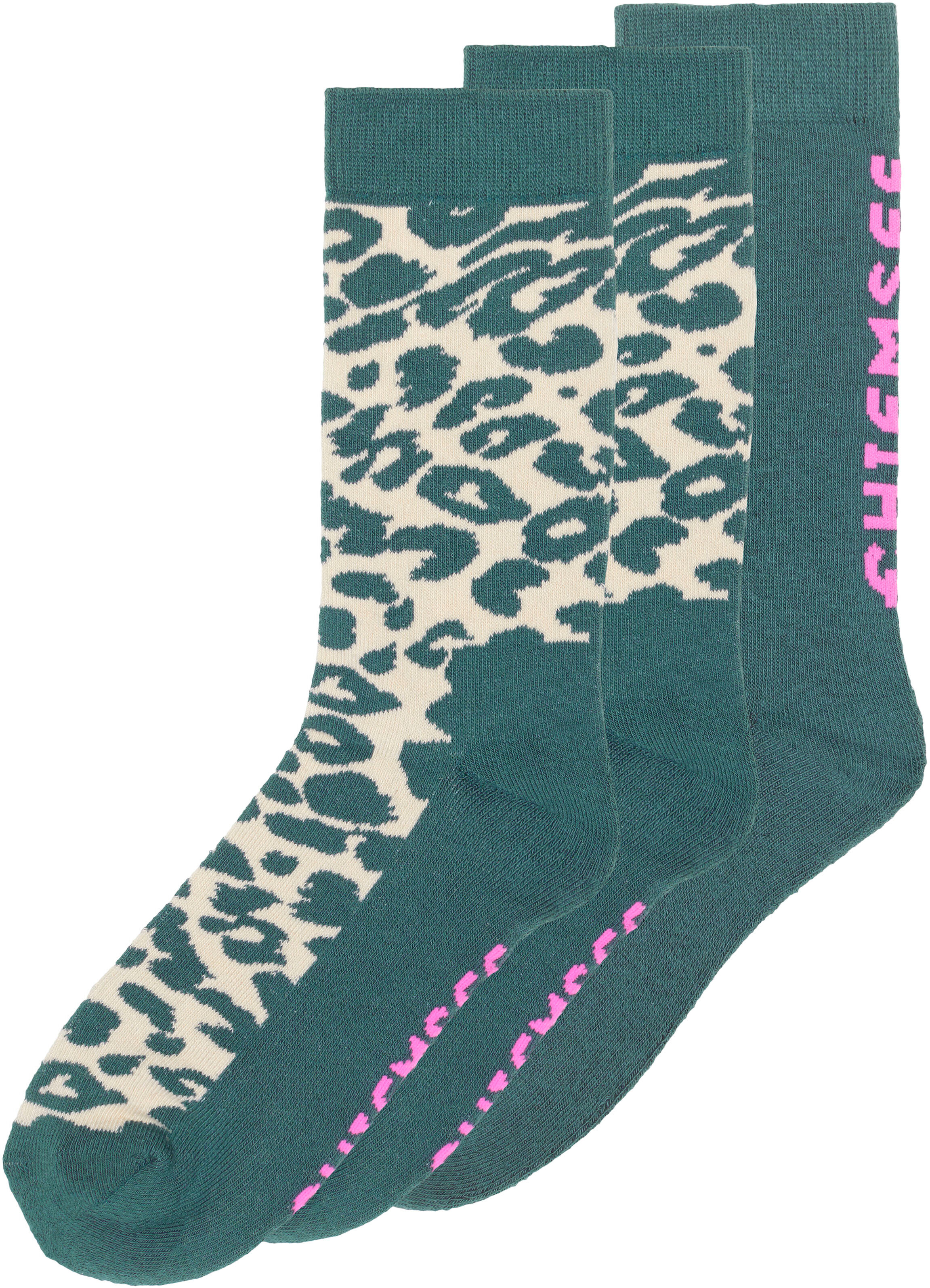 Socken CHIEMSEE, Damen, Gr. 35-38, hydro, Baumwollmischung, Socken Socken, - in vorteilhaftem 3er Pack