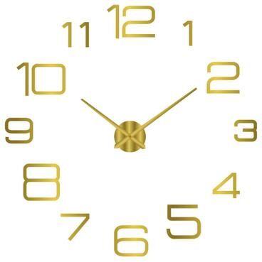 Inspire Essentials Modern DIY 3D Wall Clock Large Acrylic Mirror Stickers For Home Decor 12