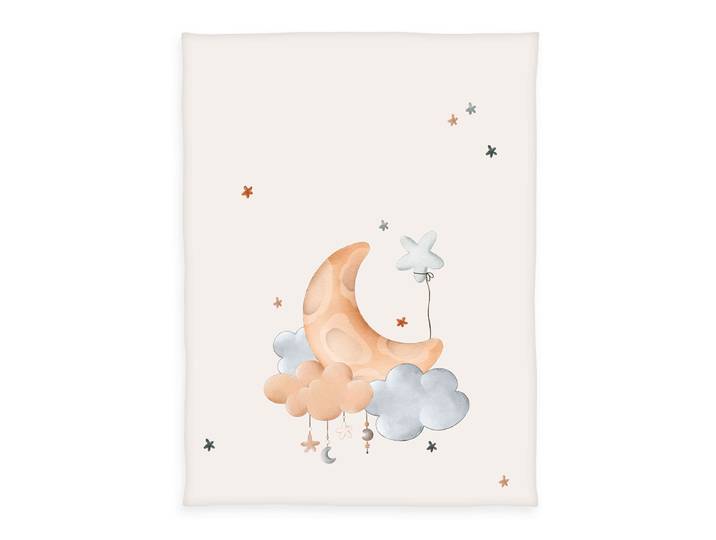 Babydecke BABY BEST BabyBest Moon and Stars , bunt, B:75cm L:100cm, Polyester, Wohndecken, Babydecke, niedliches Motiv