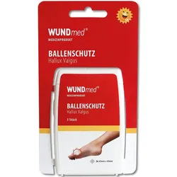 WUNDmed® Blasenpflaster Ballenschutz Hallux Valgus transparent 3 St.