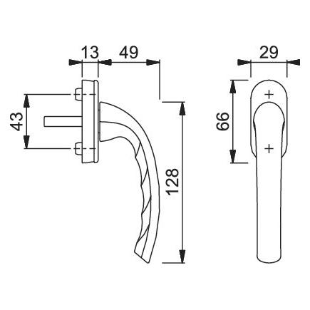 Magni Format 4012789724547 - Fenstergriff 0710/u26.f8707 N12 a8504.32 (4012789724547)