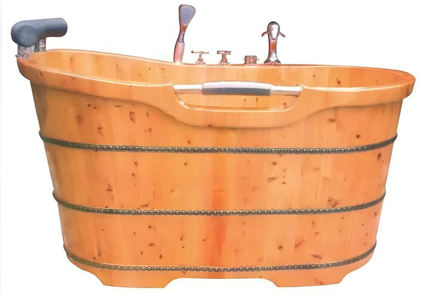 Fitovanna Wellnesswanne Entspannungsbad Badezuber Holzbadewanne 135x70 cm