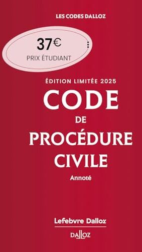 Pierre Callé - Code de procédure civile 2025, annoté - Preis vom 10.10.2026 11:48:34 h