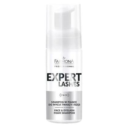 Farmona PROFESSIONAL Expert Lashes Face & Eyelash Foam Shampoo szampon w piance do mycia twarzy (Flüssiges Shampoo, 100 ml) (5900117973851)