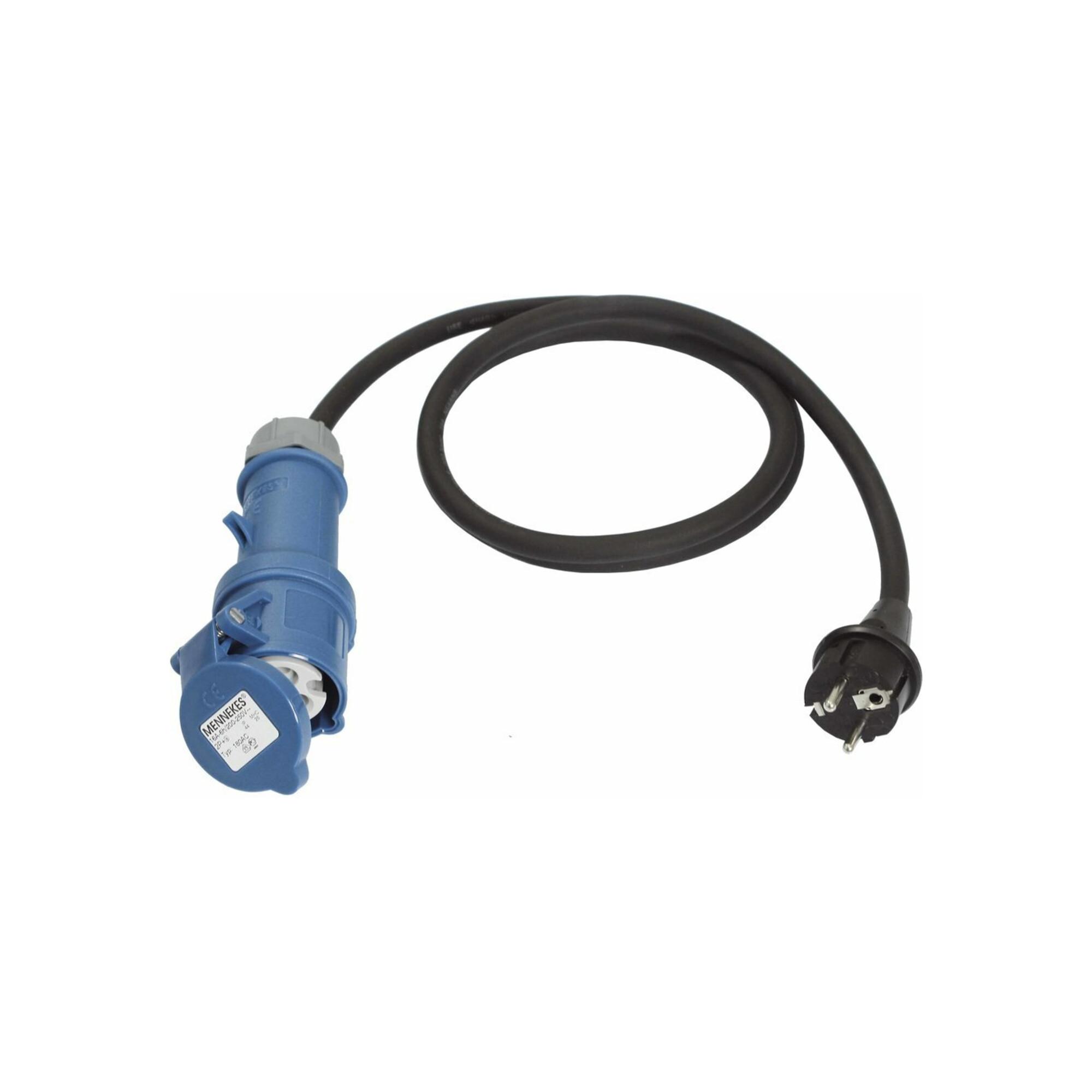 Adapterleitung 1,5m CEE-Kuppl.+Schu.-Steck. ; as - Schwabe (60486)